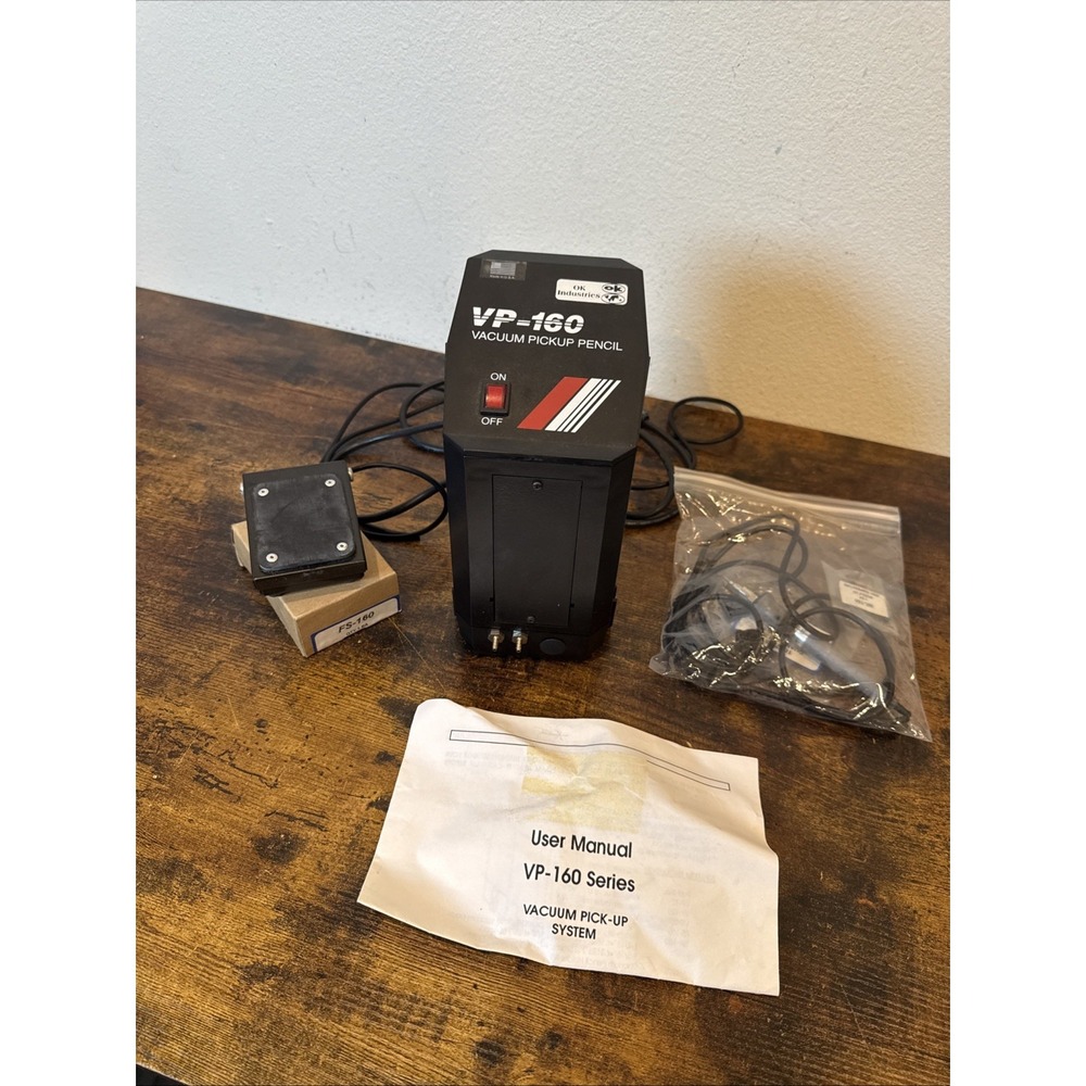 OK Industries VP160 Vacuum Pickup Pencil New Open Box Foot Pedal Attachments